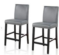 2 Bella Esprit Lana Grey Parson counter stools