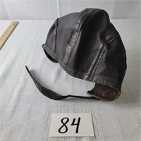 Branded Leather Skull Cap- Medium