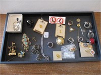 Tray of Misc Costume Jewelry