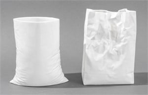 Komatsu "Crinkle Super Bag" Porcelain Vase, 2