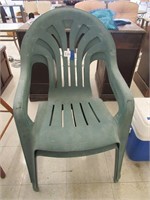 2 plastic chairs