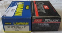 Lawman & Blazer 50 Ct Each 38 Special Bullets