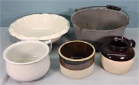 Enamel Pan, Crock, Bowl, etc.