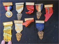 fire fighter ribbons medals 1950-54