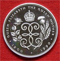 1990 Queen Elizabeth 90th Birthday Silver Proof Co