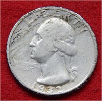1932 S Washington Silver Quarter - Key Date