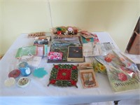 Unused Greeting Cards and garden flag