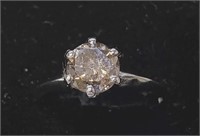 $5720 10K  Dia(1.2Ct,I3,Light Grayish Brown) Ring