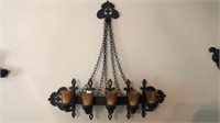 Wrought iron Gothic candelabra 28in x 28in and