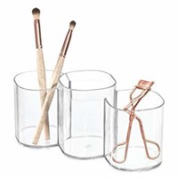 (2) iDesign Clarity Plastic Trio Cup Organizer for