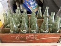 Vintage Coca-Cola bottles in crate