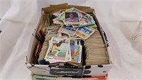 Shoebox of early 1980s Baseball and Football cards