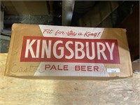 cardboard Kingsbury pale beer box