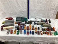Flat of Toys Used in Train Set-Up, Various Sizes,