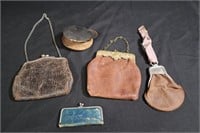 Ladys antique small purse lot