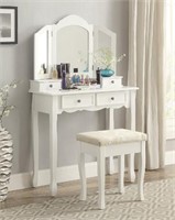 Roundhill Wooden Vanity | White