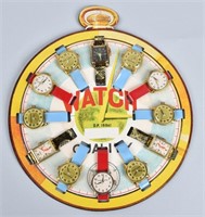 JAPAN TOY WATCH DISPLAY, 12 TOY WATCHES