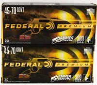 40 Rounds Of Federal Premium .45-70 GOVT Ammo