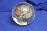 A Chinese Glass or Crystal Ball