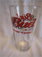 Nascar Bud Welcome to Kansas Glass