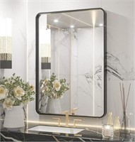 TETOTE Black Framed Mirrors for Bathroom, 22x30