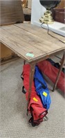 Antique wood table 28x31x24