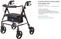 New in the box guardian bariatric rollator, Heavy