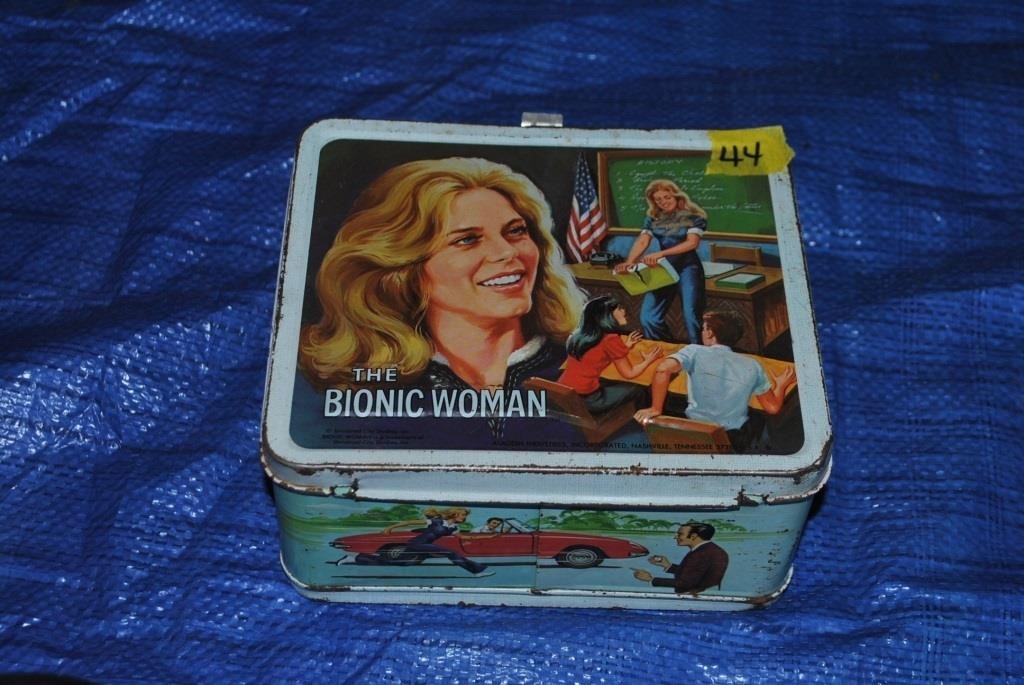 Metal 1978 Bionic woman lunchbox no thermos