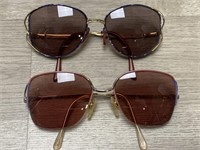 Vtg 70s Funky Sunglasses