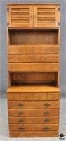 Ethan Allen 3 Drawer Chest Of Drawers w/Hutch