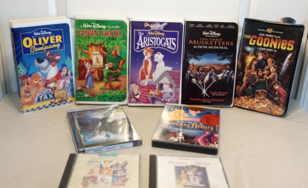 Disney VHS, DVDS, & Soundtracks
