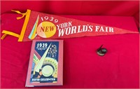 Lot of 3 1939 New York World's Fair Items