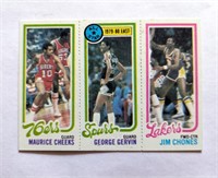 1980 Topps Gervin AS Cheeks & Chones