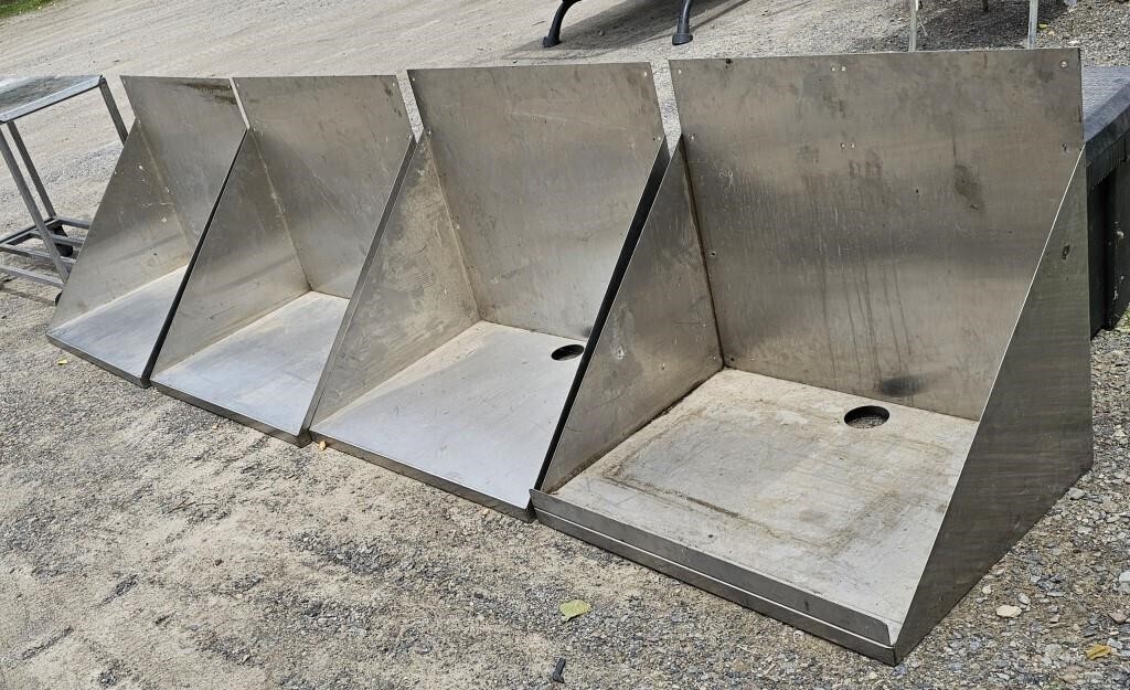 4 Stainless Steel Shelves