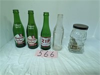 Lot of Vintage Soda Bottles