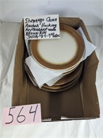 Shenango China by Anchor Hocking Brown Rim