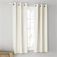 New Textured Solid Blackout Curtains Set 2