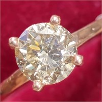 $4025 10K  Diamond (1.1Ct,I1,Fancy Brown) Ring