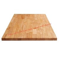 Sparrow Unfinished Hevea Butcher Block, 6ft X 25in