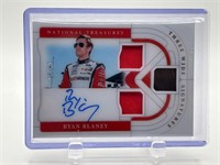 Ryan Blaney /25 Auto Patch Nascar Racing Card