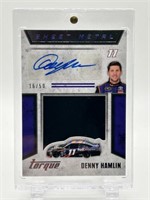 Denny Hamlin /50 Auto Patch Nascar Racing Card