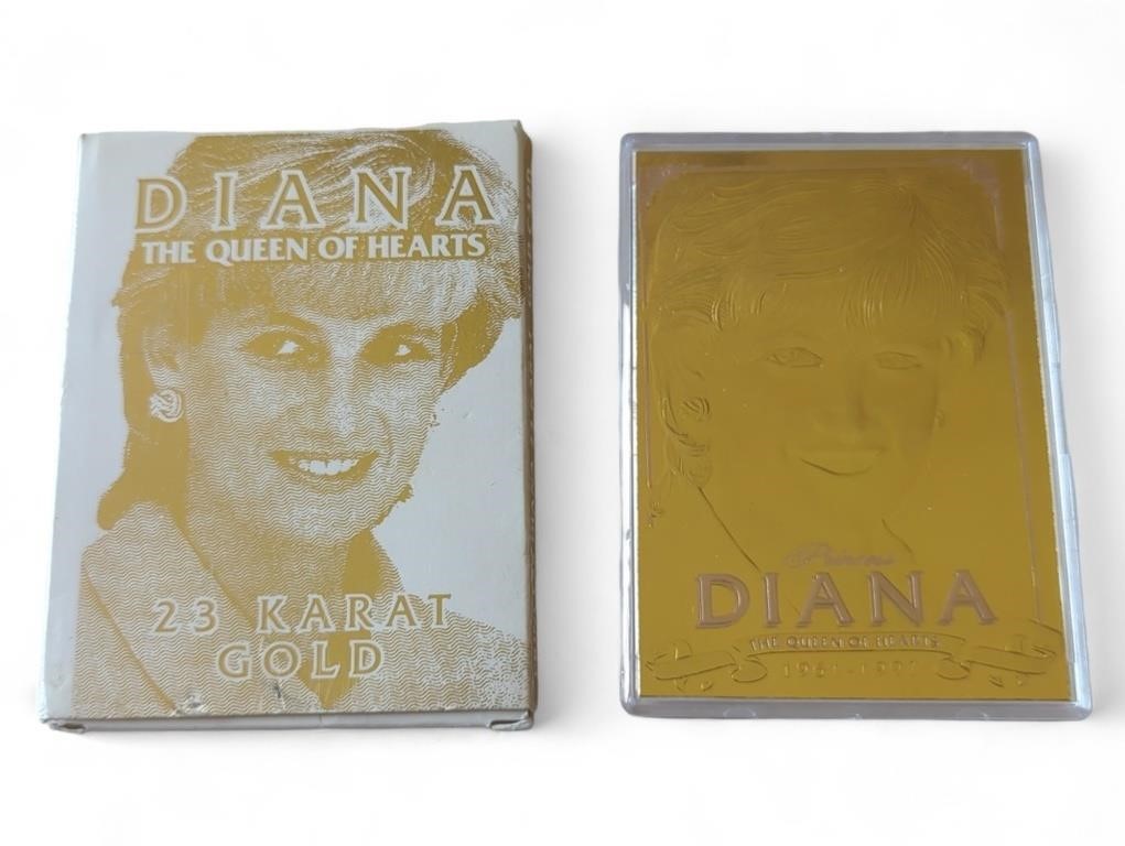 Princess Diana - Queen of Hearts 23K Gold 3D