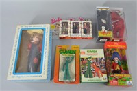 Character Toy Lot NIP w/ Betty Boop, Gumby +