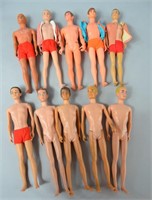 10pc Vtg Barbie Ken Doll Lot