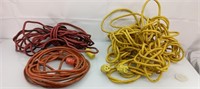 3 extension cords 12 ga 25', 50' & 100'
