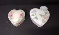 Ceramic Heart Trinket Boxes