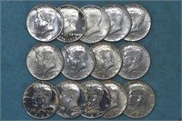 14 JFK Kennedy 40% Silver Half Dollars