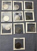 Vintage Lot Canadian Nickels See Photos for