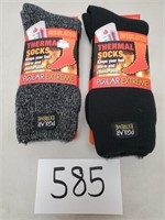 2 New Men's Polar Extreme Insulated Socks