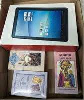 TABLET AND TAROT CARDS
